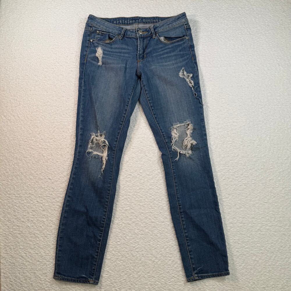 Articles of Society karen crop south beach med wash size 28 womens jeans